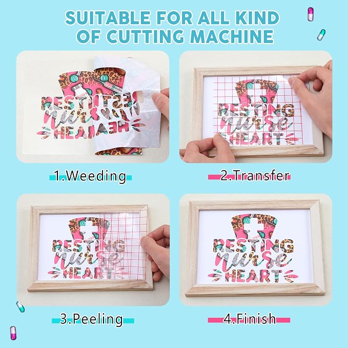 Tintnut Nurse Theme Permanent Vinyl 10 Sheets 12x10in Adhesive Vinyl | Medical - Image 3