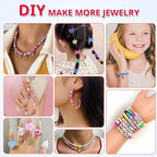 AIPRIDY 3200 Pcs Girls Toys Bracelet Making Kit, Unicorn/Mermaid Clay Beads - Image 7