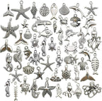 Youdiyla 100pcs Summer Beach Charms Collection, Bulk Marine Sea Animal Life by Youdiyla