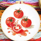 Tomato Embroidery Kits for Beginners Adults, Hand Embroidery Starter Kit - Image 2