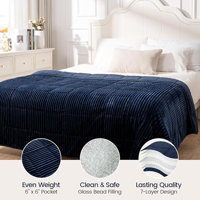 Sherpa Fleece Adult Weighted Blanket - Image 5