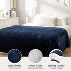 Sherpa Fleece Adult Weighted Blanket 20lbs - Image 5