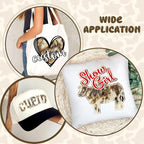 Tintnut Light Brown Cowhide Heat Transfer Vinyl, easy cut & weed, stretch - Image 5