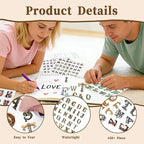 Alphabet & Number Stickers, 50 Sheets Vinyl Letters - Image 6