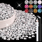 4000PCS 5mm Resin Rhinestones Bulk by BELLEBOOST