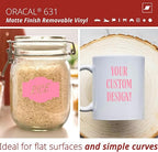 ORACAL 631 Matte Soft Pink Vinyl Durable Roll Easy to Weed Permanent Adhesive - Image 2