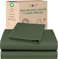 California Design Den Soft 100% Cotton Percale Sheets Twin Size Bed Set by CaliforniaDesignDen