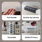 IRIS USA 27 Qt Stackable Plastic Storage Bins - Image 4