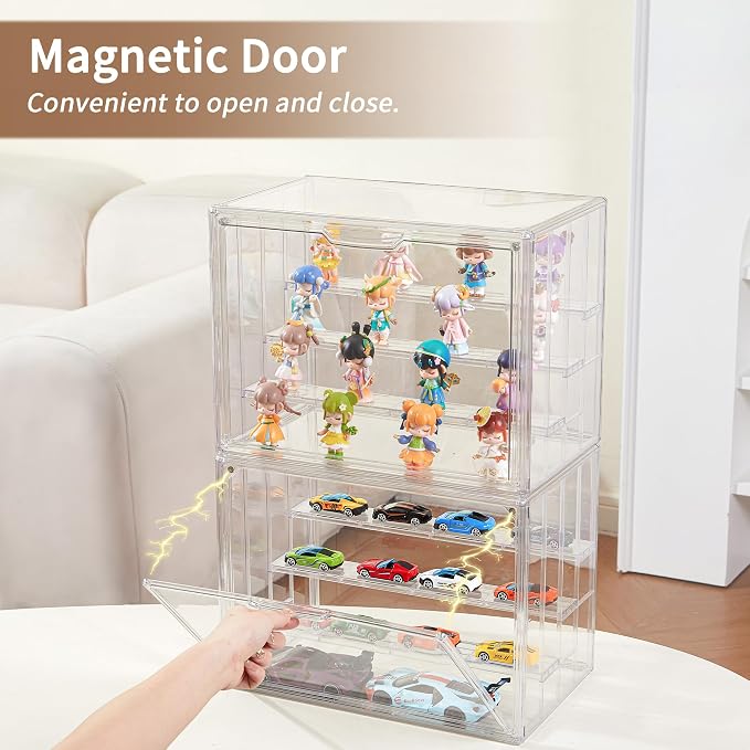 Display Case for Collectibles 4 Layer Updated Adjustable Acrylic Display Case - Image 4