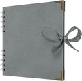 Bstorify Square Scrapbook Photo Albums 7 x 7 Inch Grey Hardcover by Bstorify