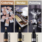 LET'S RESIN Liquid Mirror Chrome Metallic Markers, Reflective Gloss, 2-5mm - Image 3