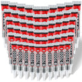 60 Tube B-7000 Glue 15Ml/0.5 fl oz- Strong Transparent Rhinestone Glue by Cruzix