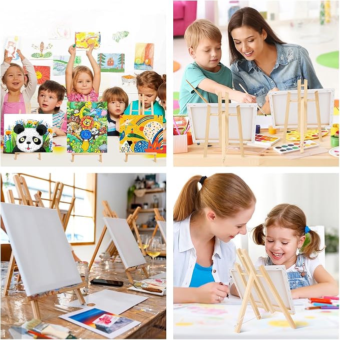 ESRICH 24 Pack 11.8" Wood Easels, Tabletop Easel - Image 7