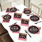 200pcs BBQ Baby Shower Plates Napkins Baby Q Paper Tableware Set It's A BabyQ - Image 7