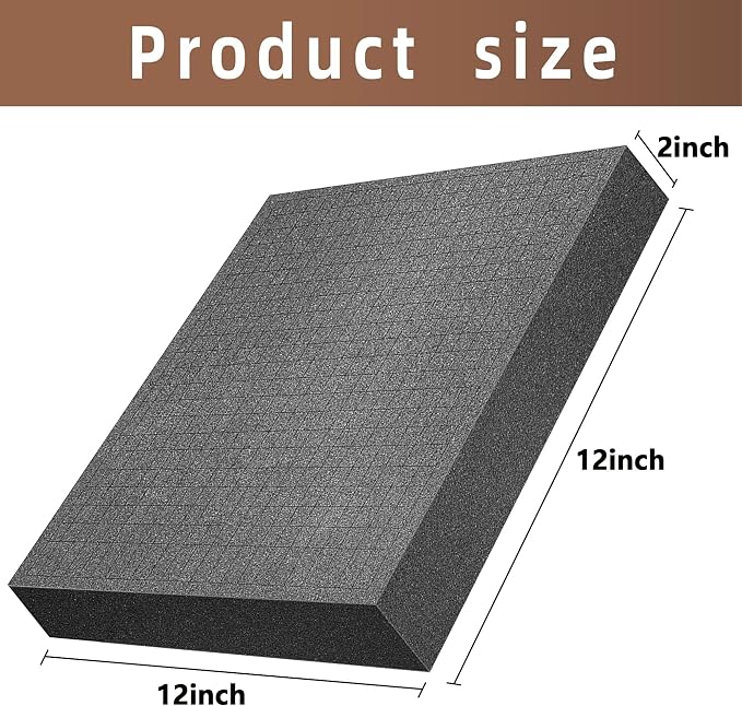 DECOHS 4 Pcs Pick and Pluck Foam- 12 x 12 x 2 Inch Pick Apart Foam Insert- - Image 2