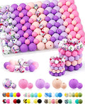 FIVEIZERO 100PCS 9mm & 15mm Silicone Beads, Fade-resistant, Easy-clean by FIVEIZERO