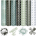 Tintnut Diamond Plate Heat Transfer Vinyl, 7 Sheets 12×10in Iron on Vinyl | by Tintnut