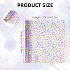 Printed TPU Jelly Faux Leather, 11.8 x 47.2 Inch Transparent Clear Jelly Vinyl - Image 2