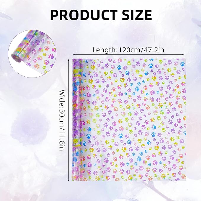 Printed TPU Jelly Faux Leather, 11.8 x 47.2 Inch Transparent Clear Jelly Vinyl - Image 2