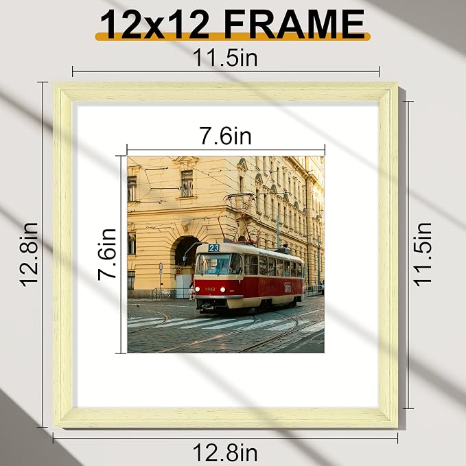 Vittanly 12x12 Picture Frames Set of 2, Ornate Vintage Photo Frame - Image 2
