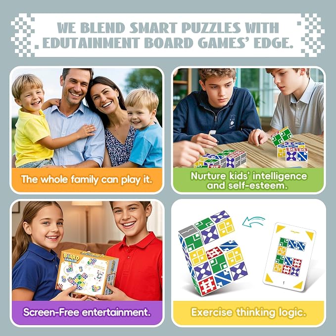 BBnote Matching Puzzle Game for Kids & Adults, Family Board Games Block for - Image 6