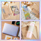 Clabby 36 Sheets Holographic Sticker Paper A4 Vinyl Holographic Laminate Sheets - Image 6
