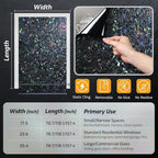 LUTE Blackout Window Film, Sun Light Blocking Window Film, 35.4" x 157.4" | - Image 9