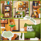 DIY Miniature Living Room Dollhouse Kit - Image 2