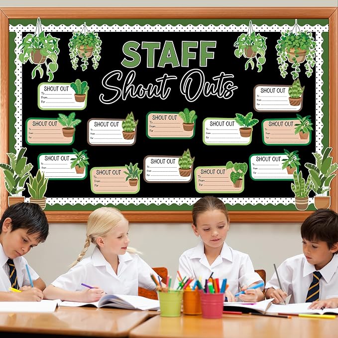 Plant Theme Staff Shout Outs Bulletin Board Decorations Plants Staff Shout Outs - Image 5