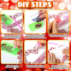 Cinnvoice 12 Pcs Summer Seasonal Diamond Art Hanging Ornament Kit - Image 4