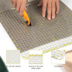 Quilting Ruler - 12.5" x 12.5" Slotted Acrylic Ruler - Image 6