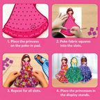 Skillmatics Poke-in Art – Magical Princesses, DIY Wood Craft Kits | Mess-Free - Image 4