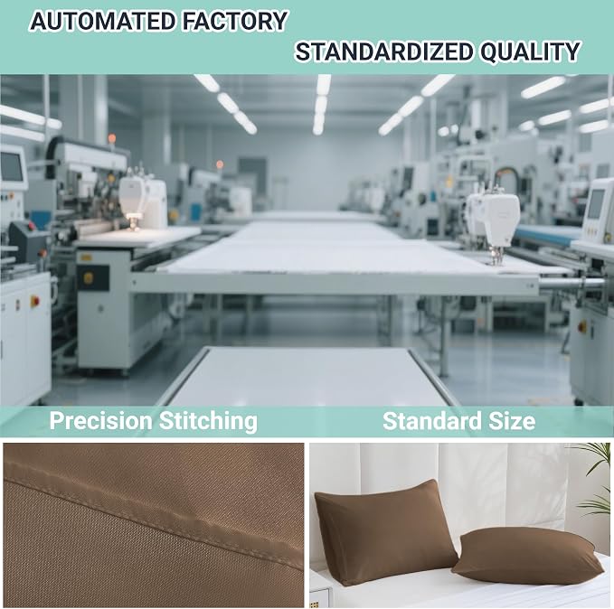 ZPECC Pillow Cases King Size Set of 4, 20x36 Envelope Closure Pillowcases - Image 4