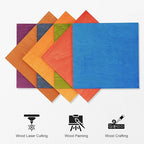 7 Pack Colored Plywood Sheets, 3mm Basswood - Image 4