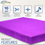 Purple EVA Foam Sheets, 9 x 12 Inch, 2mm Thick Handicraft Foam Paper - Image 4
