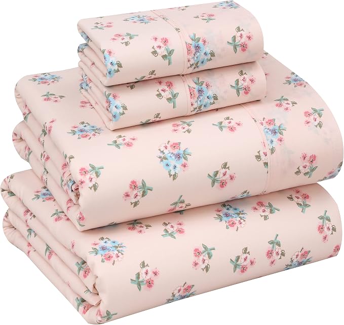 RUVANTI 100% Cotton Sheets – King Size Percale Bedding, Cooling & Breathable by Ruvanti