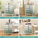 BECOMFORT 15-Drawer Rolling Cart - Image 8