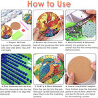 8 PCS Spring Diamond Art Coasters Kits Animals Diamond Painting Coaster | - Image 6