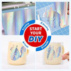 Likcut Holographic Silver Permanent Vinyl - Image 4