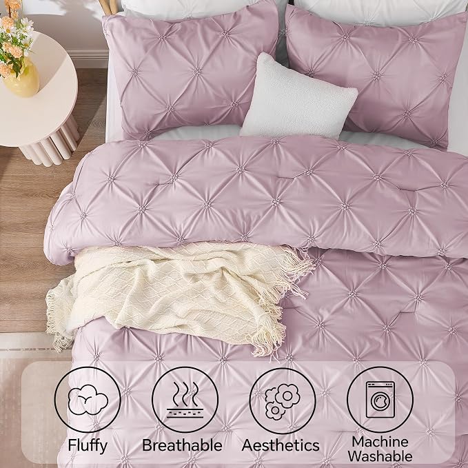 BEDELITE Light Purple Comforter Set Full - Image 5
