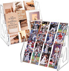 CELSOL 2 Pack Upgraded 4 Tier Acrylic Card Display Stand, Sports Cards by Unknown