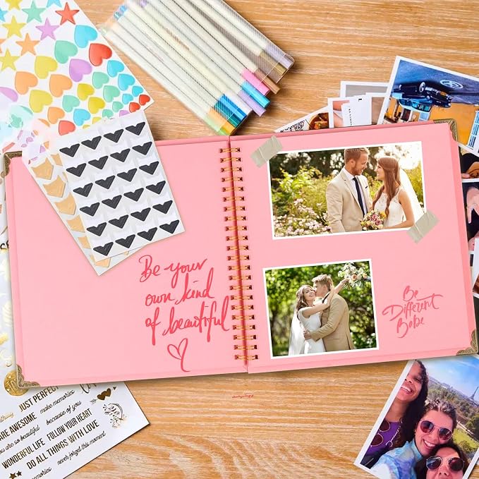Joyberg Scrapbook 80 Pages, Scrapbooking Supplies 8 x 8 In, Scrapbook Album - Image 2