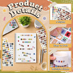 1956 Pcs Letter Stickers for Scrapbook Supplies, Vintage Alphabet Stickers | 18 - Image 3