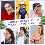 100 Pack Bandanas Unisex Paisley Bandanas Bulk Multi Purpose Cowboy Head Wrap - Image 5