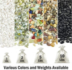 FANTIAN 2 lbs Jade Rocks for Plants Indoor, 1/4 inch Small Pebbles for Plants - Image 3