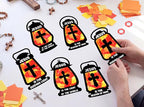 42PCS Sunday School VBS Crafts Bulk: Black Paper Oil-Lamp Nativity Suncatchers - Image 7