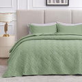 Love's cabin Twin Quilt Bedding Set Sage Bedspreads by Lovescabin