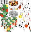Suncalla 984 Pcs 24 Set Sport Keychain Making Kit DIY Basketball Football by Unknown