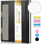 Graph Paper Notebook, Spiral Notebook Journal 8.5” x 11”, A4 Large Grid by UEBZFOCS