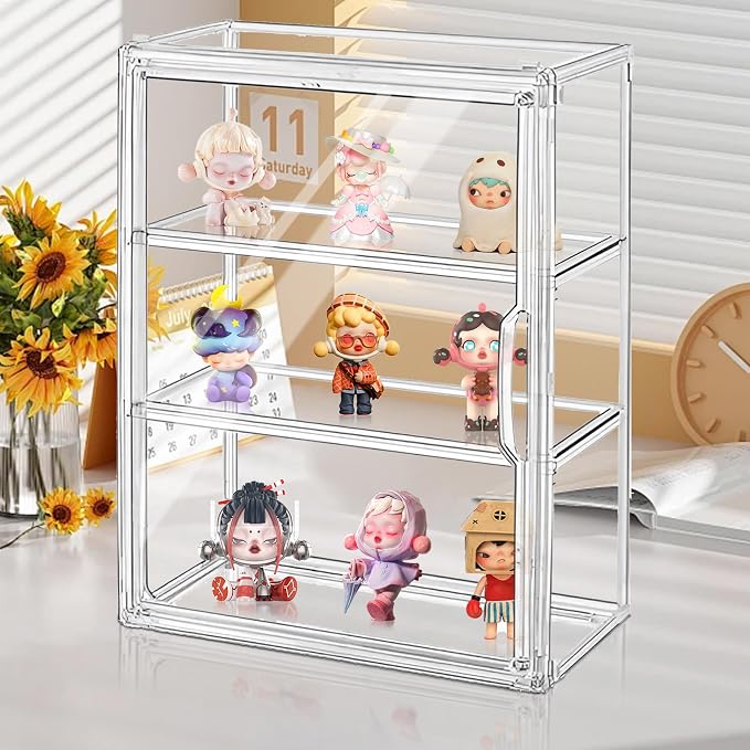 Montex Acrylic Display Case for Collectibles 3 Tier, Figure Display Case - Image 2
